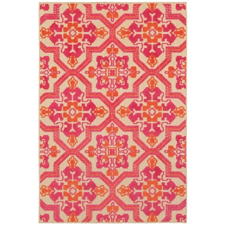 Oriental Weavers Cayman 2541V 10x13 Rectangle - Sand/ Pink-Polypropylene C2541V300390ST